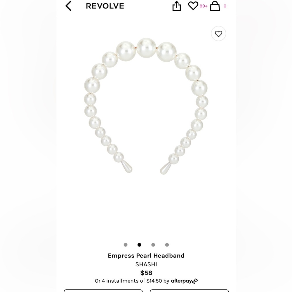 Revolve pearl headband